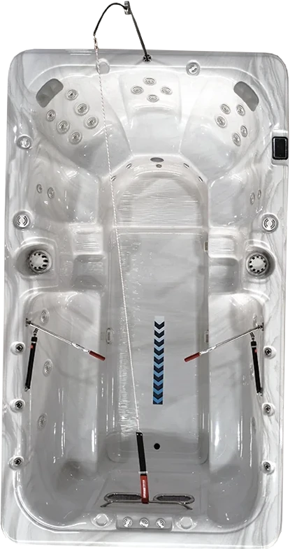 Alamo swim spa seen from above