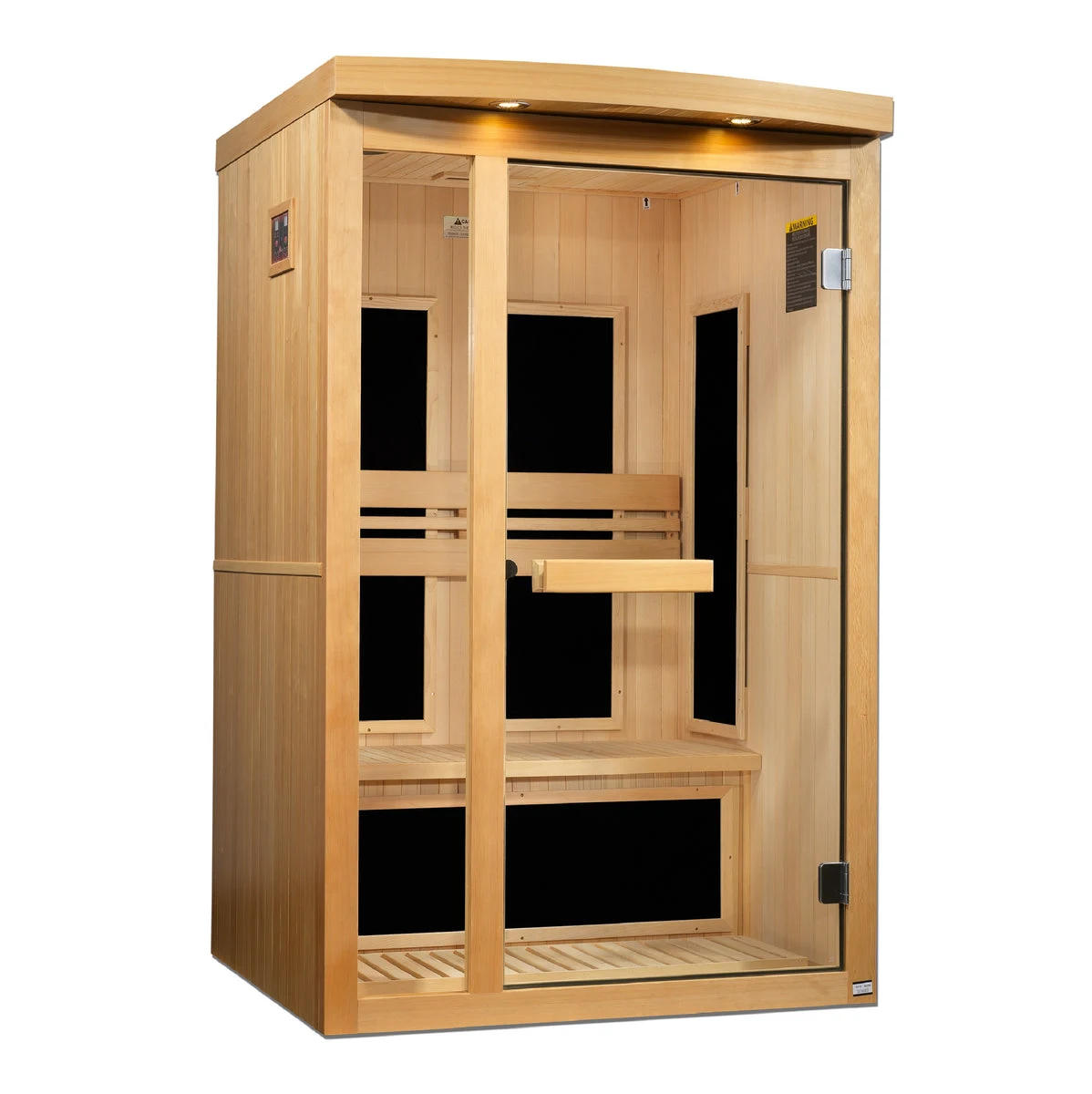 El Paso infrared sauna in natural hemlock